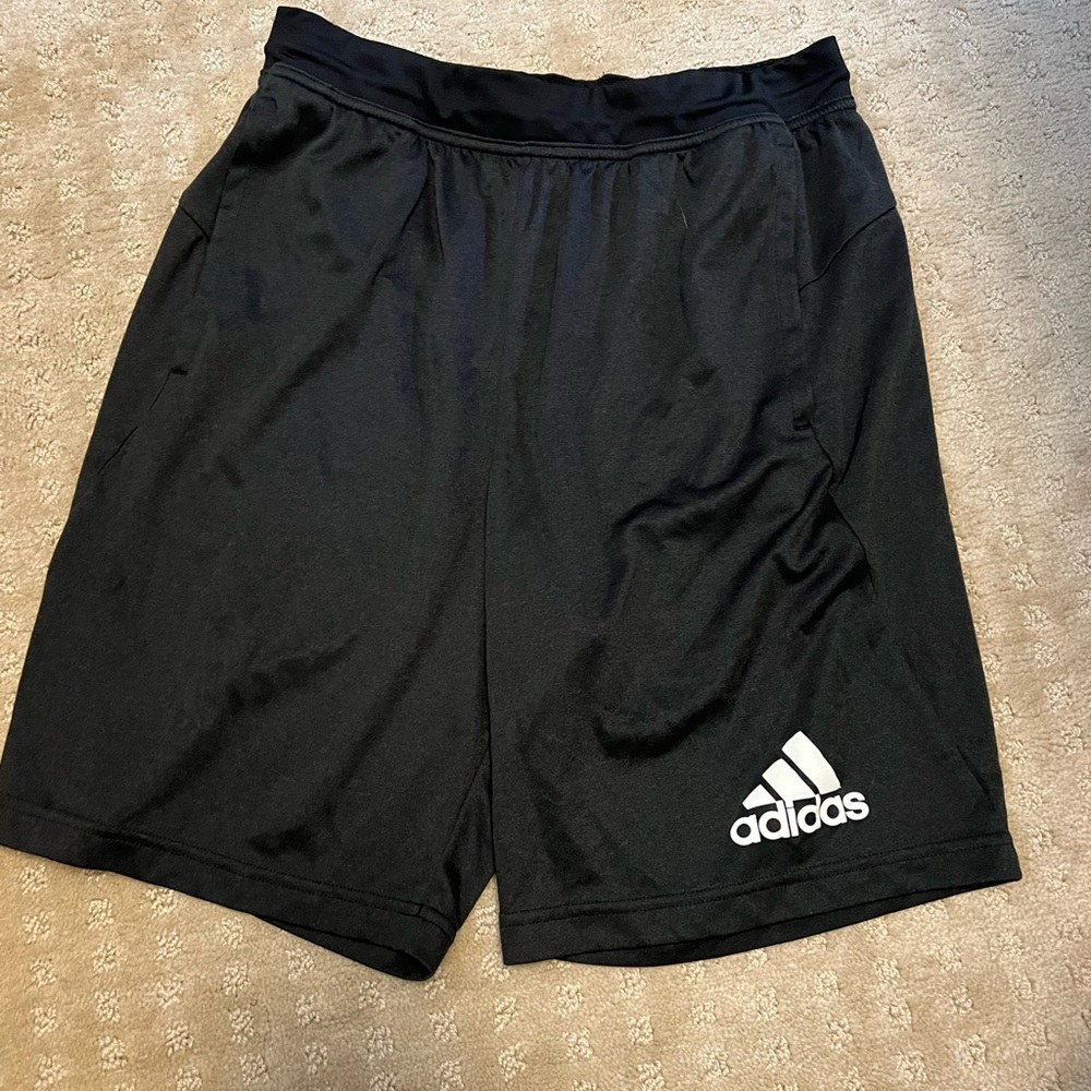 Black adidas shorts